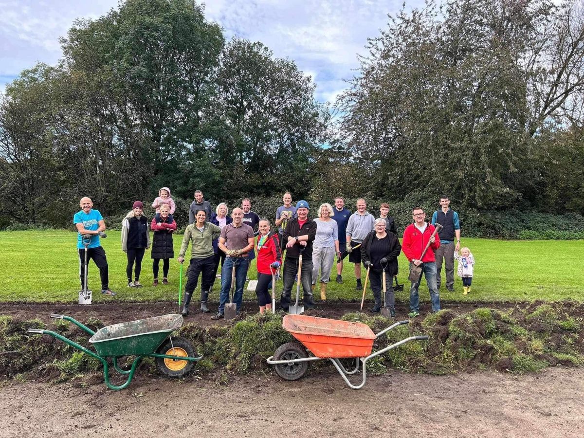 community engagement running track restoration